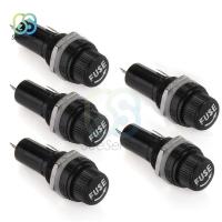 【DT】hot！ 5pcs/lot 5x20mm Glass Fuse Holders 5x20mm Insurance Tube Socket Panel Mount Holder 250V 10A