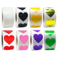 【CW】◐♨﹍  500pcs/roll Shaped Stickers Scrapbook Birthday Supplies