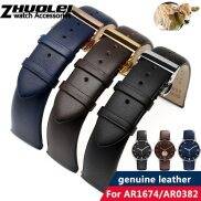 high quality watchband For AR1674 AR0382 wristband genuine leather watch