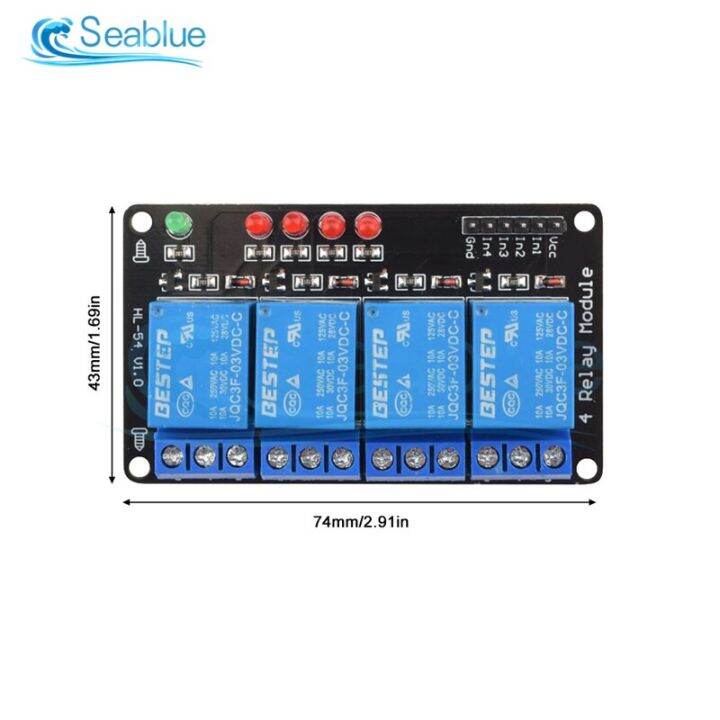 รีเลย์โมดูล3v-1-2-4ช่องสัญญาณ-ทริกเกอร์ระดับต่ำพร้อมรีเลย์เอาต์พุตโคมไฟโมดูลรีเลย์1-2-4ทางสำหรับ-arduino