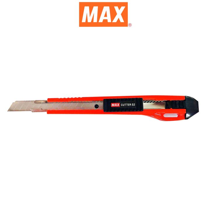 max-แม็กซ์-มีดคัตเตอร์-พลาสติก-max-s2-สีส้ม-size-s-จำนวน-1-อัน