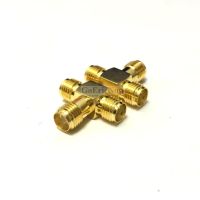 10 pcs RF Coaxial Straight SMA Female to Dual SMA Female Plug RF Coax Tee Connector Adapter Electrical Connectors