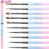 BQAN Nail Art Brush UV Gel Extension Brush Liner Painting Brush Liner Drawing Nail Brushes Nails Pen Manicure Nail Art Tools