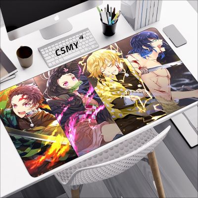 【jw】♘✐♤  Demon Slayer Laptops Deskmat Pc Accessories Desk Protector Mousepad Gamer Mats Anime Mause