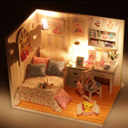 đồ chơi mô hình lắp gáp gỗ handmake phòng ngủ của Adabelle mini thu nhỏ