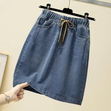 Knee length outlet denim skirt 4xl