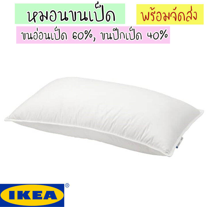 IKEA GULKAVLE กูลกอฟเล่ หมอนหนุนขนเป็ด ขนอ่อนเป็ด 60, ขนปีกเป็ด 40
