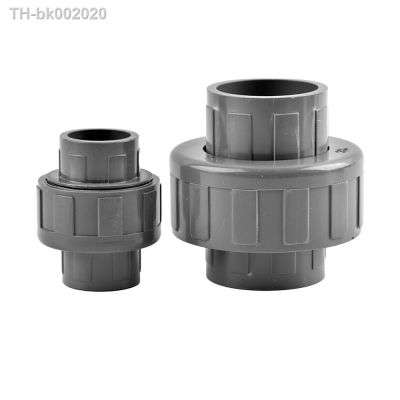 ✇๑﹊ 1Pcs PVC Pipe Connector 20/25/32mm Union Connectors Aquarium Tank Water Pipe Equal Fittings Irrigation Garden Water Connector