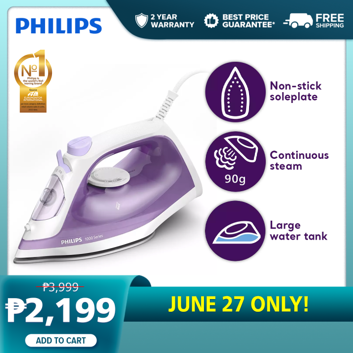PHILIPS Garment Care Steam Iron [DST1040/30] 2000W NonStick