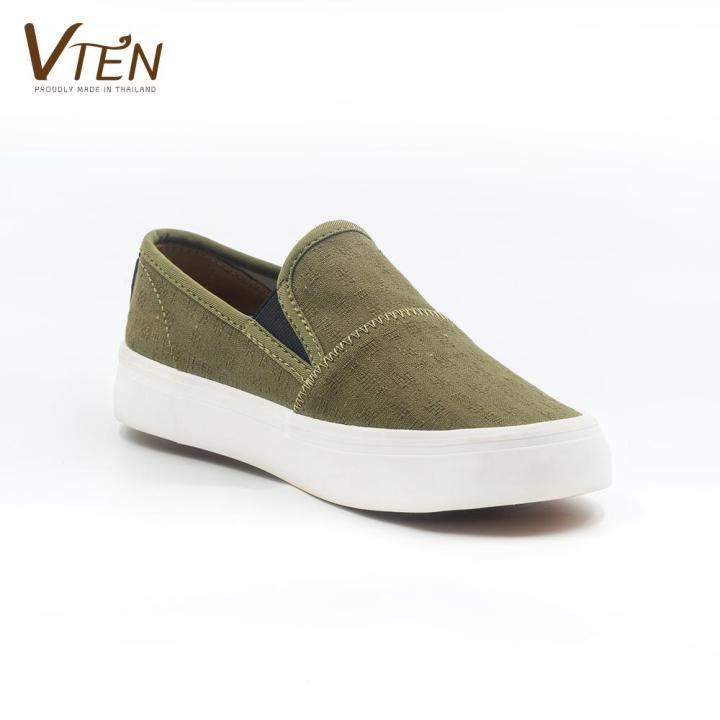 รองเท้า-vten-รุ่น-ภูเรือ-slip-on-green