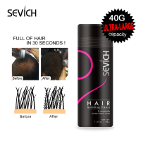 SEVICH 40g สีดำ Hair Building Fiber ไฟเบอร์ปิดผมบาง เกรดพรีเมี่ยม คุณภาพดีที่สุด ผงโรยหัว ไฟเบอร์ ปิดผมบาง 40g เพิ่มผมหนา