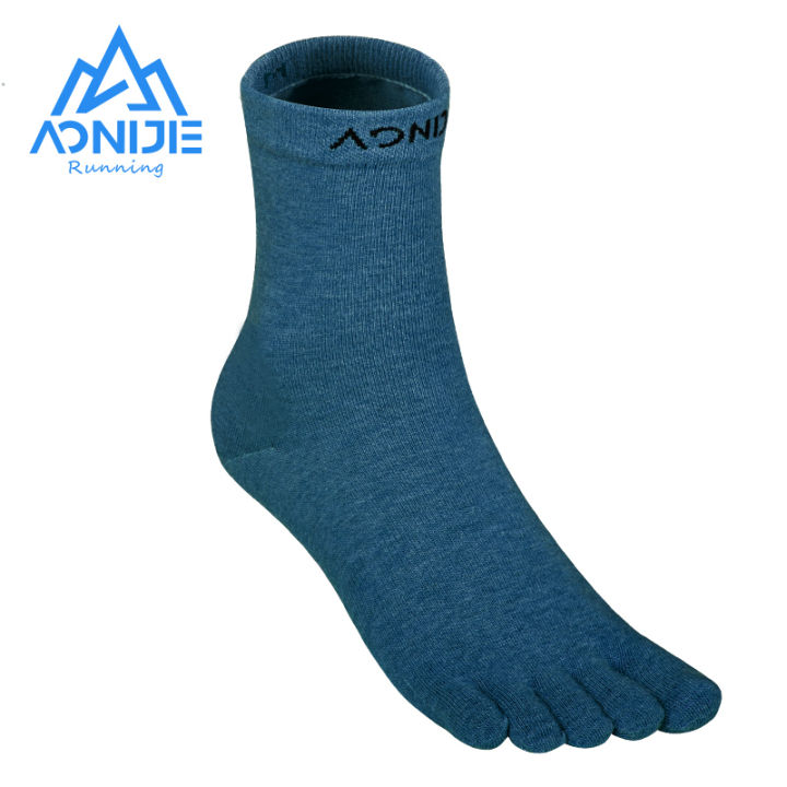 aonijie-e4813-one-pair-sports-long-tube-socks-fivetoes-mid-calf-length-toe-socks-perfect-for-barefoot-running-shoes-marathon