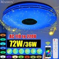 36W 72W Modern RGB Dimmable LED Ceiling Lights Home Lighting APP bluetooth Music Lights Smart Ceiling Lamps With Remote Control