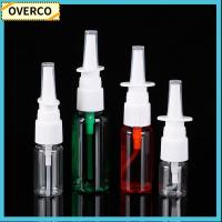 OVERCO 5/10/20/30/50ml พลาสติกครับ ปั๊ม เครื่องจ่าย ขวดสเปรย์ เครื่องพ่นจมูกเปล่า ภาชนะรีฟิล ขวดหยดจมูก