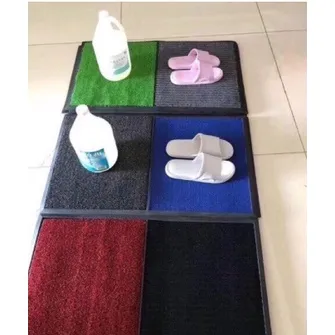 2 in 1 Disinfecting Sanitizing Floor Entrance Mat,Disinfection Doormat  Entry Rug Shoe sanitizer, Shoe Tray for entryway Indoor,Welcome Mat