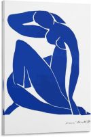 Henri Matisse โปสเตอร์ห้องนั่งเล่นโปสเตอร์ภาพตกแต่งเปลือยสีน้ำเงินศิลปะบนผืนผ้าใบสำหรับติดกำแพงภาพวาดตกแต่งห้องนอน12x18inch30x45cm