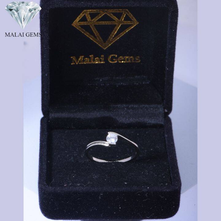 malai-gems-แหวนเพชร-แหวนเพชรชู-เงินแท้-925-เคลือบทองคำขาว-ประดับเพชรสวิส-cz-รุ่น-151-r13117-แถมกล่อง-แหวนเงินแท้-แหวนเงิน-แหวน