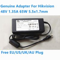 รับประกันสองปีของแท้48V 1.35A 65W 5.5X1.7มม. CWT KPL-065S-II แหล่งจ่ายไฟ AC Adapter สำหรับ HIKVISION Video Recorder NVR POE Power Charger