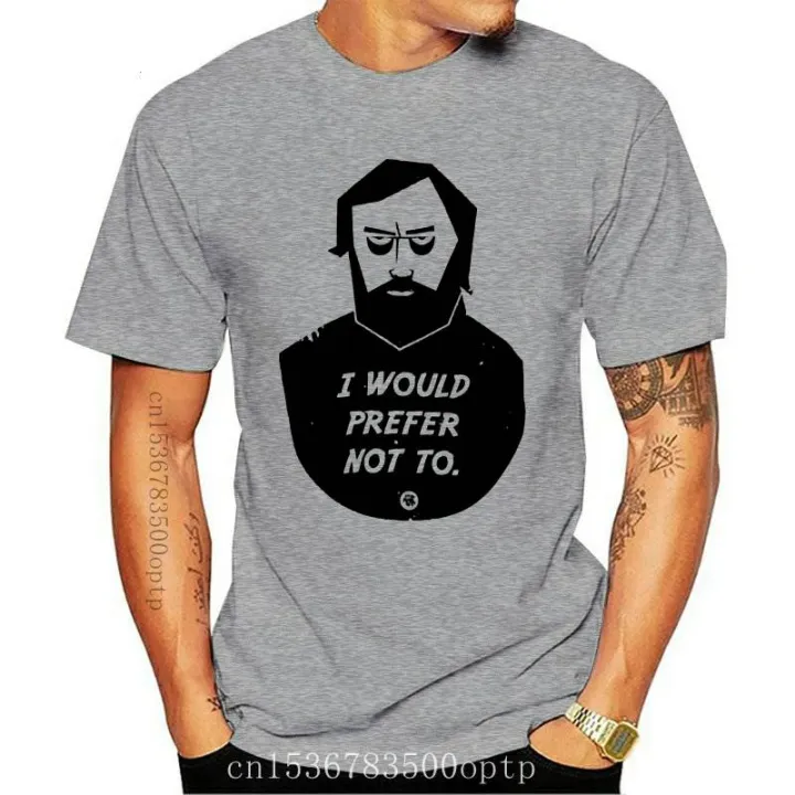 New Slavoj Zizek - I Would Prefer Not To T Shirt Bartleby Melville ...