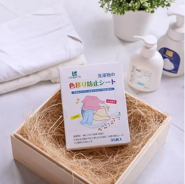 Kinbata Color & Dirts Absorption Colour Catcher Laundry Sheet Anti Mite  Anti Bacteria / Anti-Dye 35pcs