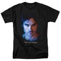 [XS-6XL มีสต็อก] Popfunk Vampire Diaries Damon Ian Somerhalder สติ๊กเกอร์แขนลำลองขาสั้นพิมพ์ลายเสื้อยืดผู้ชายผ้าฝ้าย100% ของขวัญวันเกิดขนาดพิเศษ