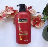 450 ml. ผลิต 04/22 แชมพู เทรซาเม่ เคราติน สมูท เคเอส Tresemme KS Keratin Smooth 5 in 1 Shampoo ลดปัญหาผมชี้ฟู สีแดง