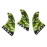 3Pcs/Set Surfboard Fins Camouflage Surfboard Fins Glass Fiber Surfboard Fins G5 Paddle Surf Accesories Thrusters Surf Single Tab Thruster Surfcasting Accessories