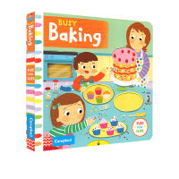 English original busy baking busy series game book enlightenment childrens paperboard operation flipping mechanism Activity Book