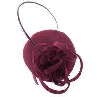 Lawliet Teardrop Womens Vintage Look Wool Felt Ostrich Quills Fascinator Hat Cocktail Hat A569