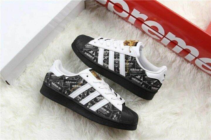 2022-adidas-original-superstar-รองเท้าผู้ชายรองเท้าผ้าใบเปลือกคลาสสิก3m-จำกัด3d-เย็บปักถักร้อยแท้ผู้หญิงชั้นดีรองเท้าผ้าใบอินเทรนด์สบายๆ