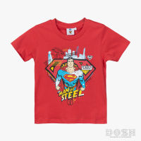 DOSH BOYS T-SHIRTS JUSTICE LEAGUE SUPERMAN เสื้อยืดคอกลม แขนสั้น เด็กชาย DSBT5128-RE