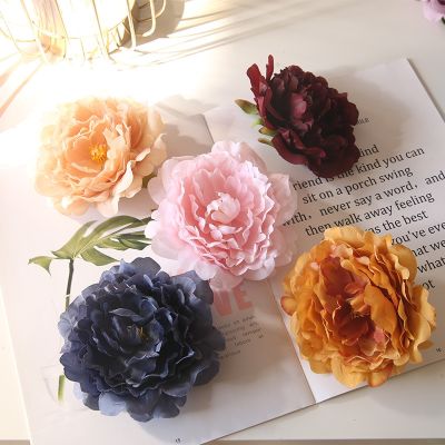 ❦ QT1-1 diameter 13cm 10 colors simulation happy peony firework hot flower head high-end wedding wall decoration display