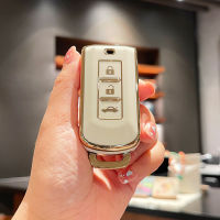 แฟชั่น TPU รถ Remote Key Case Cover Shell สำหรับ Mitsubishi Outlander ASX Pajero LANCER Sport Eclipse 3 ปุ่มสมาร์ท Keyless Fob-Shoukjke