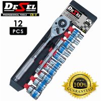 โปรโมชั่น Desel ชุดเครื่องมือ ประแจ ชุดบล็อก (10-24 mm) 12 ชิ้น ขนาด 1/2 Socket Set ราคาถูก ชุด เครื่องมือ ชุดเครื่องมือช่าง ชุดเครื่องมือ diy  เครื่องมือช่าง