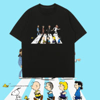 เสื้อยืด（พิมพ์ลาย） V2. THE PEANUTS ผ้า Cotton 100% S-5XL