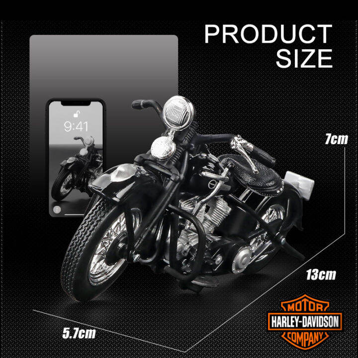 harley-1994-fl-panhead-รถจักรยานยนต์รุ่น1-18-scale-ยานพาหนะโลหะผสม-diecast-ของเล่นโลหะ-cool-ของเล่นรถมอเตอร์เค้กตกแต่ง-ornament