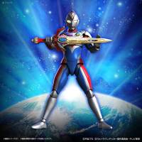 ของเล่นชิ้นส่วนแบบจำลองตุ๊กตาขยับแขนขาได้อนิเมะ Ultraman Decker ชุดประกอบโมเดลดั้งเดิม Bandai เป็นของขวัญสำหรับเด็กผู้ชาย