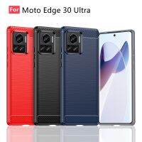 （ใหม่）สำหรับปก Motorola Moto ขอบ30อัลตร้ากรณีสำหรับ Moto ขอบ30อัลตร้า Capas คาร์บอนไฟเบอร์ TPU Soft Case Moto ขอบ X 30อัลตร้า F Undas