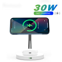 3 In 1 Magnetic Wireless Charger สำหรับ 14 13 12 Pro Max Fast Charging Station สำหรับ 8 7 6 5 4 2 3 Pro