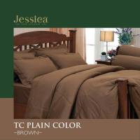 JESSICA(เจสสิก้า) ชุดเครื่องนอน(6/5/) สีพื้น ผ้าปูที่นอน ลิขสิทธิ์แท้100%