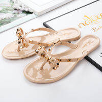 [WAKUWAKU] Womens Sweet Rivet Decorative Slippers Indoor Outdoor Fashion Flip-Flops