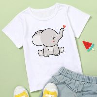 Cute Animal Cartoon Tshirt Boys Girls Summer Fashion Shor Sleeves Tops Dog Elephant Panda Funny Print T Shirt,YKP002