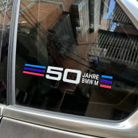 สติกเกอร์สำหรับ BMW สติกเกอร์ติดหน้าต่างรถยนต์ BMW 50th ครบรอบสติ๊กเกอร์ตกแต่งสติกเกอร์ตัวรถ