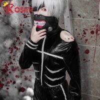 [LXYH- COSER KING] ญี่ปุ่นอะนิเมะ Tokyo ghoul ชุดคอสเพลย์ kaneki Ken COSPLAY เครื่องแต่งกาย hoodie แจ็คเก็ตสีดำต่อสู้ชุดเต็มกับหน้ากาก