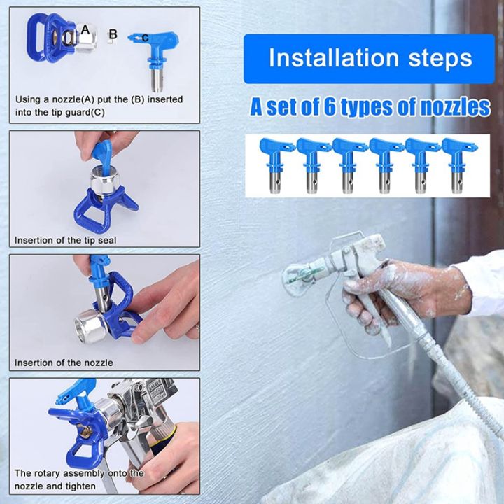 6pc-airless-paint-nozzles-set-paint-sprayer-nozzle-tips-reversible-airless-with-2pc-nozzle-seats-for-airless-sprayer