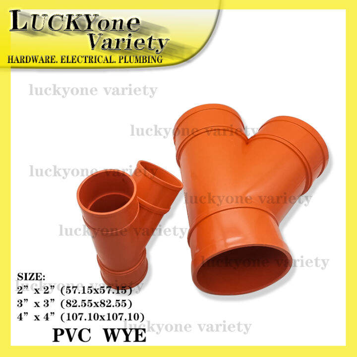 PVC ORANGE FITTINGS WYE 2X2/3x3/4X4 | Lazada PH