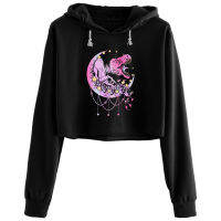 พาสเทลชาวเยอรมัน Trex เสี้ยว Kawaii ความงามพืช H Oodies ผู้หญิงอะนิเมะ Emo ความงาม Kpop เสื้อสวมหัวสำหรับสาวๆ