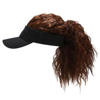 Women Fake Flair Hair Visor Sun Hat Newest Novelty Baseball Cap Wig Cap Toupee Funny Hair Snapback Hats Casquette Cool Gift