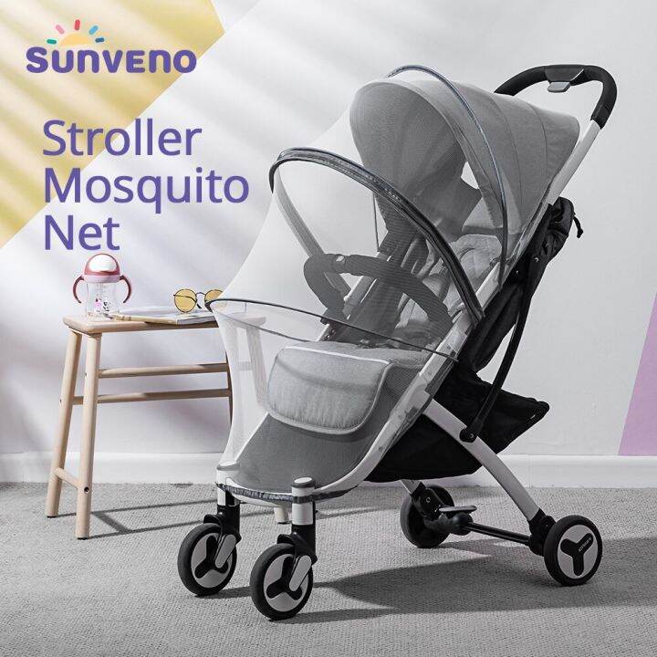 sunveno-ที่คลุมรถเข็นเด็กทารกอุปกรณ์สำหรับทารกกันยุงอุปกรณ์เสริมรถเข็นเด็กตาข่ายกันแมลงแมลงที่คลุมตาข่ายตาข่ายสำหรับป้องกันเพื่อความปลอดภัยของทารก