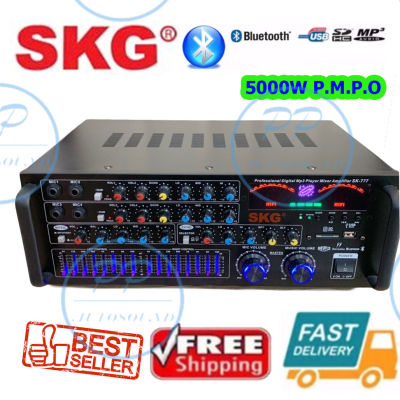 SKG เครื่องแอมป์ขยาย Bluetooth USB 5000w P.M.P.O รุ่น SK-777( จัดส่งไว้ เก็บเงินปลายทางได้) (PT SHOP)